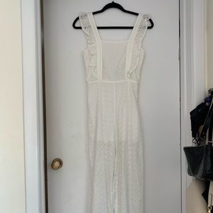 MADaboutstyle White Eyelet Jumpsuit